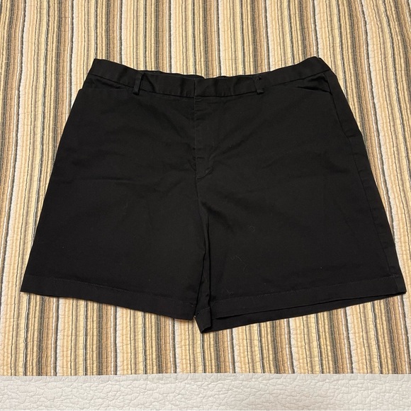 Dockers Pants - Dockers Women’s 14 Black Flat Front Shorts Classic Style Casual Summer Vacation